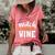 Womens Wine Lover Outfit For Halloween Witch Way To The Wine Women's Short Sleeve Loose T-shirt Watermelon