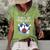 10Th Birthday Bowling Boys Funny Bday Party Women's Short Sleeve Loose T-shirt Green