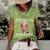 Funny Anti Biden Drunken Marxist Joe Biden Women's Short Sleeve Loose T-shirt Green