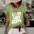 Love Like Jesus Religious God Christian Words Cool Gift Women's Short Sleeve Loose T-shirt Green