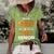 Proud Dad Of A 2022 Senior Tiger Print Women's Short Sleeve Loose T-shirt Green