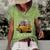 Tokyo Route Drag Racing Japanese Import Car Funny Car Guy Women's Short Sleeve Loose T-shirt Green