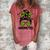 Momster For Women Halloween Mom Messy Bun Leopard Women's Loosen T-shirt Watermelon