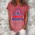 Pro Choice Boho Rainbow Feminist Stars Stripes Equal Rights Women's Loosen T-shirt Watermelon