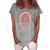 Kids 6 Year Old Leopard Rainbow Birthday Party Cute Girl 6Th Gift Women's Loosen Crew Neck Short Sleeve T-Shirt White
