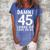 45 Year Old Funny 45Th Birthday Funny Quote 45 Years Women's Loosen Crew Neck Short Sleeve T-Shirt Blue