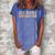 My Body My Choice Feminist Feminism Retro Pro Choice Women's Loosen Crew Neck Short Sleeve T-Shirt Blue