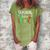 Autism Teacher Design Gift For Special Education Women's Loosen Crew Neck Short Sleeve T-Shirt Green