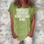 Lovely Funny Cool Sarcastic Sisters On The Loose Sisters  Women's Loosen Crew Neck Short Sleeve T-Shirt Green