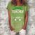 Shamrock One Lucky Teacher Aide St Patricks Day School  Women's Loosen Crew Neck Short Sleeve T-Shirt Green