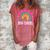100 Days Smarter 100 Days Of School Rainbow Teachers Kids  Women's Loosen Crew Neck Short Sleeve T-Shirt Watermelon