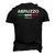 Abruzzo Italian Name Italy Flag Italia Surname Men's 3D T-Shirt Back Print Black