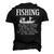 Art Of Fishing Men's 3D T-shirt Back Print Black