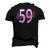 Beautiful 59Th Birthday Apparel For Woman 59 Years Old Men's 3D T-Shirt Back Print Black
