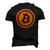 Bitcoin Logo Emblem Cryptocurrency Blockchains Bitcoin Men's 3D T-Shirt Back Print Black