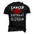 Cancer Birthday Queen Red Lips Men's 3D T-Shirt Back Print Black