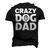 Crazy Dog Dad V2 Men's 3D T-shirt Back Print Black