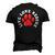 Dog Rescue Adopt Dog Paw Print Men's 3D T-Shirt Back Print Black