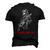 Halloween Rock Party Dancing Guitar Skeleton Playing Rock Men's 3D T-shirt Back Print Black