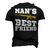 Mans Best Friend V2 Men's 3D T-shirt Back Print Black