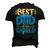 Mens Best Dad In The World For A Dad   Men's 3D Print Graphic Crewneck Short Sleeve T-shirt Black