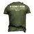 In Alcohols Defense Men's 3D T-shirt Back Print Army Green