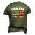 American Camper US Flag Patriotic Camping Men's 3D T-Shirt Back Print Army Green