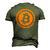 Bitcoin Logo Emblem Cryptocurrency Blockchains Bitcoin Men's 3D T-Shirt Back Print Army Green