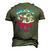 Burnouts Or Bows Gender Reveal Baby Party Announce Uncle Men's 3D T-Shirt Back Print Army Green