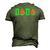 Dada Daddy Watermelon Summer Vacation Summer Men's 3D T-Shirt Back Print Army Green
