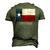Dayton Tx Texas Flag City State Men's 3D T-Shirt Back Print Army Green