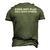 Does Not Play Well With Others Men's 3D T-shirt Back Print Army Green