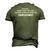 Forget The Lines Men's 3D T-shirt Back Print Army Green