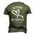 Heart In September We Wear Red Blood Cancer Awareness Ribbon Men's 3D T-Shirt Back Print Army Green
