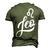 Leo Zodiac Birthday July August Men's 3D T-shirt Back Print Army Green