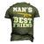 Mans Best Friend V2 Men's 3D T-shirt Back Print Army Green