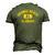 Orange Beach Al Alabama Gym Style Distressed Amber Print Men's 3D T-Shirt Back Print Army Green