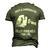 Pappy & Granddaughter - Best Friends Men's 3D T-shirt Back Print Army Green