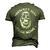 Respect All - Fear None Men's 3D T-shirt Back Print Army Green