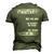 Respect My Right Men's 3D T-shirt Back Print Army Green