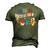 Retro Style Party In The Usa 4Th Of July Baseball Hot Dog V2 Men's 3D T-shirt Back Print Army Green