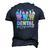 Bunny Ears Cute Tooth Dental Squad Dentist Easter Day Men's 3D T-Shirt Back Print Navy Blue
