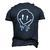 Cool Melting Smiling Face Emojicon Melting Smile Men's 3D T-Shirt Back Print Navy Blue