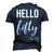 Hello 50 Fifty Est 1972 50Th Birthday 50 Years Old Men's 3D T-shirt Back Print Navy Blue