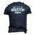 Jcombs Houston Texas Lone Star State Men's 3D T-Shirt Back Print Navy Blue