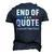 Joe End Of Quote Repeat The Line V2 Men's 3D T-shirt Back Print Navy Blue