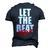 Let The Beat Drop Dj Mixing Men's 3D T-shirt Back Print Navy Blue