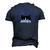 Stoned Black Cat Smoking And Peeking Sideways With Cannabis Men's 3D T-shirt Back Print Navy Blue