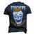 Teacher Loves Brain Halloween Student Trick Or Treat Men's 3D T-shirt Back Print Navy Blue