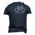 Vintage Tee Bike Madison Men's 3D T-Shirt Back Print Navy Blue